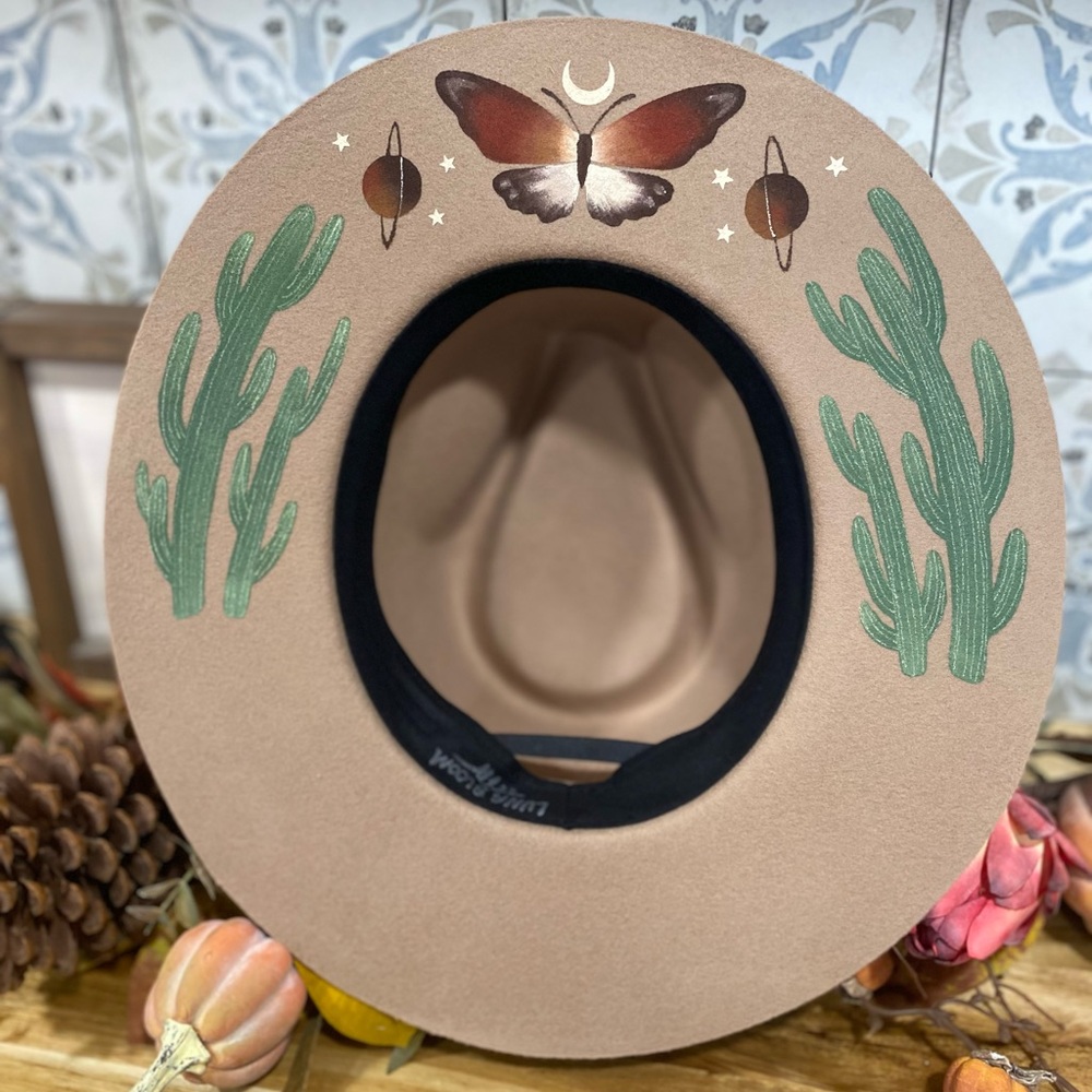 ✨Luna Bloom hand painted hat
